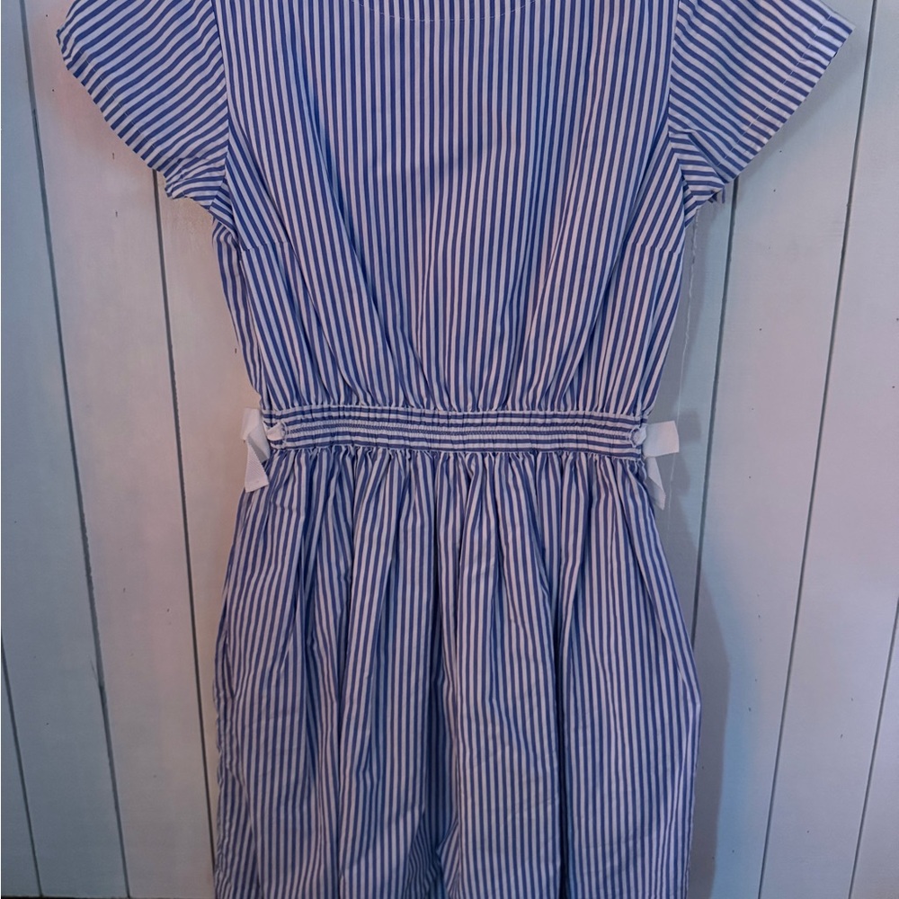 Blue Striped Kids Dress